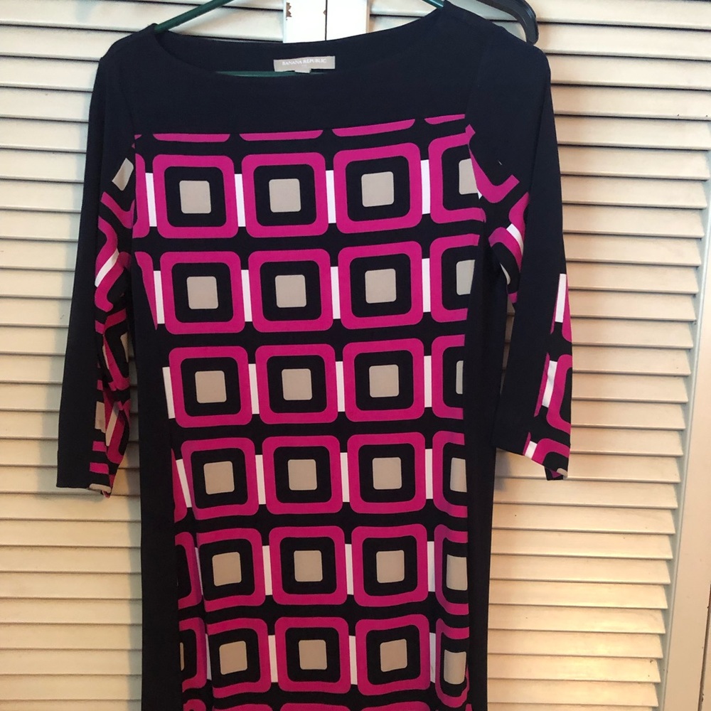 Banana republic geometric design dress